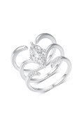 wholesale S925 Silver Set with Marquise-Cut Moissanite Ring Combination Standalone Site Best-Selling Fashionable and Elegant Style-0-20