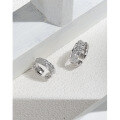 wholesale S925 Sterling Silver, uniquely designed irregular textured open ring for couples-0-1