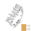 Sterling Silver Square Moissanite Ring, Amazon Bestseller, Customizable Women's Minimalist Stacking Ring-0-7