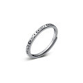 wholesale S925 Sterling Silver Adjustable Open Vintage Style Minimalist Tribal Fish Ring J9859-0-4