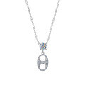 Metal Hollow Pig Nose Necklace, Women's 2025 New Ins Trendy Minimalist Collarbone Chain-0-3