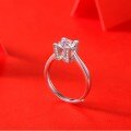 925 Gold-Plated Sterling Silver Moissanite Letter Ring Design-0-2
