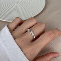 wholesale 925 Sterling Silver Ring for Women with Irregular Wave Design, Exquisite and Minimalist Personality, Adjustable Opening Ring-0-0