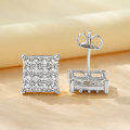 Metal Geometric Zirconia Earrings, Simple Fashion Versatile Commuting Accessories Wholesale-0-0