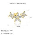 wholesale S925 Sterling Silver Wholesale French Floral Stud Earrings, Women's Unique Design-0-6