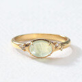 wholesale S925 silver plated 14K gold, French vintage style grape stone ring-0-0