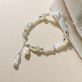 wholesale S925 Sterling Silver Chinese-style Fresh and Delicate Lily of the Valley Tianshan Ice Jade Bamboo Joint Bracelet Jewelry S6719-0-3
