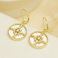 wholesale Metal: 925 Sterling Silver Elegant Shell Luxury Stud Earrings for Women, French Style Versatile Earrings with a High-End Feel for Wholesale-14K gold