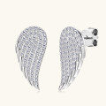 Sterling Silver Square Moissanite Stud Earrings for Women-0-33
