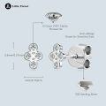 Sterling Silver 5mm Round Moissanite Swirl Stud Earrings for Women-0-6
