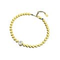 wholesale S925 Silver Gold-Plated Heart-Shaped Bracelet, Small Batch Fashion Design Women's Bracelet by Zhuozhifan-0-4