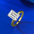 wholesale S925 Silver New High Carbon Diamond Emerald Cut 7*10 Rectangle-0-2
