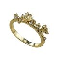 wholesale 18K Gold Plated S925 Silver Ring, Pastoral Retro Style with a High-End Feel, Women's Fashion Ring for Cross-Border Live Streaming, Model-0-4