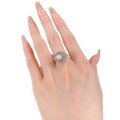 wholesale S925 silver new natural pearl ring for women, wealth-gathering treasure basin with dynamic pearl-0-4