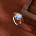 wholesale S925 Sterling Silver Cross-Border Hit Drop-Shaped Moonstone Ring for Women,-0-1