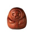wholesale Metal material rosewood green sandalwood old mountain sandalwood carved cute no-face monster pendant DIY accessory tassel ornament-0-4