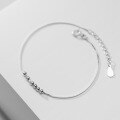 wholesale S925 Silver Korean-style Fresh and Elegant Small Silver Bead Bracelet Sweet and Ladylike Light Bead Bracelet for Women S2606-0-0