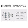 925 Sterling Silver Square Double Prong Single Stone D Color Moissanite Earrings-0-32