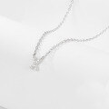 wholesale 925 Sterling Silver 26 Letter Necklace Light Luxury High-End Sense Pendant Necklace with Diamond-Encrusted Letters for Women Cross-Border E-Commerce Jewelry-0-30