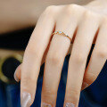 wholesale S925 silver plated with 14K gold versatile white zircon ring in retro luxury Rococo style jewelry-0-2