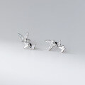 wholesale S925 Sterling Silver Fresh and Sweet Ins Style Niche Design Exquisite Diamond-Inlaid Butterfly Earrings M06590-0-3