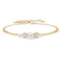 S925 Sterling Silver Simple Natural Freshwater Pearl Bracelet for Women-0-42