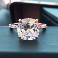 wholesale S925 Silver ZHUOZHIFAN Jewelry European & American Simulated Diamond Ring for Women, Ultra-Sparkly Minimalist Diamond Ring, Dropshipping-Platinum White Diamonds No. 10