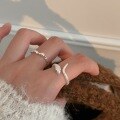 wholesale S925 Sterling Silver Snake Ring for Women, Minimalist Small Design, Cold Style Birth Year Ring, New Korean Version-0-2