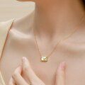 wholesale S925 Sterling Silver Ins Necklace for Women with Openable Envelope Pendant, Mother's Day Gift, Delicate and Small Collarbone Chain Wholesale-0-3