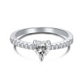 wholesale S925 Sterling Silver High-Carbon Diamond Butterfly Ring, Premium Ins Style Proposal Engagement Jewelry-0-5