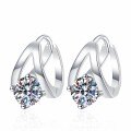 S925 Silver Moissanite Stud Earrings, Ins Style Cross-Border Hot Sale-0-3