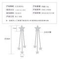 S925 Sterling Silver D Color Moissanite Fringe Earrings for Women-0-6