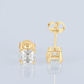 Sterling Silver Square Moissanite Stud Earrings for Women-0-0