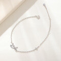 wholesale S925 Sterling Silver Minimalist Designer Origami Crane Bracelet with Engraving and Zirconia for Christmas Gifts, Duwu Same Style-0-2