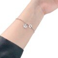 wholesale 925 Sterling Silver Viral Crushed Ice Crown Bracelet for Women, Summer Versatile High-End Ins Style Light Luxury Hand Jewelry Bangle-0-4