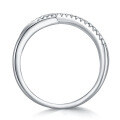 wholesale 925 Silver Exaggerated Stacking Moissanite Ring for Cross-Border, Tarnish-Proof Small Design Women's Jewelry-0-1