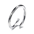 wholesale S925 Sterling Silver Interwoven Creative Irregular Graffiti Letter Ring, Internet-Famous Luxury Index Finger Ring for Women-0-4