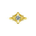 S925 Sterling Silver Moissanite Ring for Women, Niche Open Design, Cross-border Direct Supply-0-5