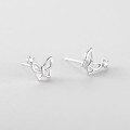 wholesale S925 Sterling Silver Hollow Butterfly Earrings For Women, Small Batch Design, Luxury Fashion, Wholesale-0-1