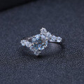 wholesale New S925 silver fashion and personalized topaz ring for women,-0-1