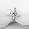 S925 Sterling Silver Sweet Heart Zircon Ring, Fashion Jewelry Wholesale-0-1