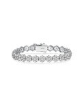 wholesale S925 Sterling Silver Fully Set Floral Bracelet for Women, Exquisite and Elegant, Versatile, Best-Seller on Independent Sites-0-5