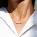 925 Sterling Silver 1ct Moissanite Women's Fashion Smile Pendant Necklace-0-2