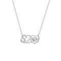 wholesale S925 Sterling Silver Maker I Love You 520 Dynamic Digital Necklace for Women with a Beating Heart, Gift for Girlfriend on Valentine's Day-0-4
