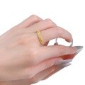 wholesale S925 Sterling Silver Classic Single Diamond Narrow Brushed Ring, Vintage Style Versatile TikTok Live Stream Edition-0-4