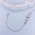 wholesale S925 Sterling Silver Maker's Bead Box Chain Bracelet, Fashionable Minimalist Niche Ins Style Personality Design-0-2