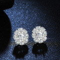 S925 Silver Four-Prong Earrings with Oval, Square, and Fancy-Cut Moissanite-0-2