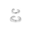 wholesale S925 Sterling Silver Korean Version Ins Niche Design Minimalist Heavy Craftsmanship Weighty Ear Clip for Women Without Ear Piercings-0-4