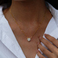 Sterling Silver Heart Pendant Necklace for Women Cross-Border Wholesale-0-1