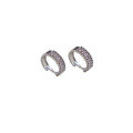 wholesale S925 silver Moissanite full diamond earrings, ear hoops for men and women-0-4